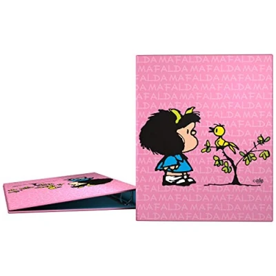 Imagen de Grafoplás 88141949－Carpeta anillas A4 Diseño Mafalda Pajarito, 4 de 25mm