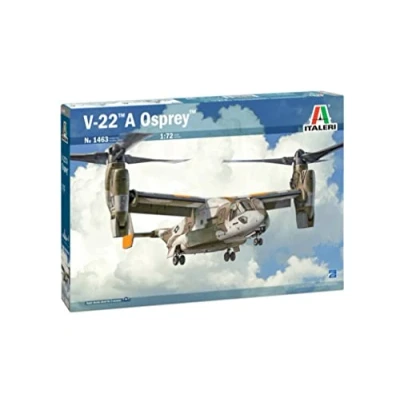 Imagen de Italeri 1463 V 22 A Osprey, Escala 1:72, Model Kit, Modelo de Plástico para Montar, Modelismo, Color Gris, IT1463