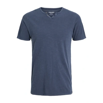 Imagen de JACK &amp; JONES Jjesplit Neck camiseta SS Camiseta, Navy Blazer, L para Hombre