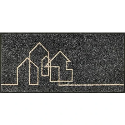 Imagen de Wash+Dry Alfombra Linestreet 35x75cm, Adecuada para Interiores y Exteriores, Lavable