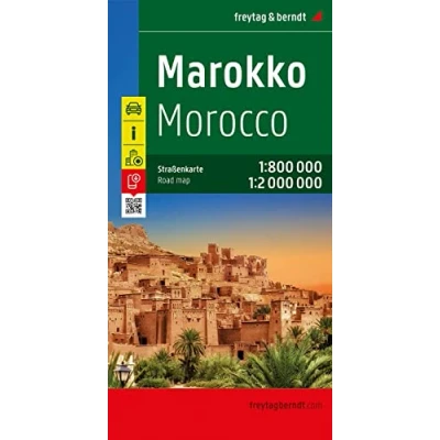 Imagen de Marruecos, mapa de carreteras. Escala 1:800.000 / 1:2.000.000. Freytag &amp; Berndt.: Wegenkaart 1:800 000 1:2 000: 175 (Auto karte)