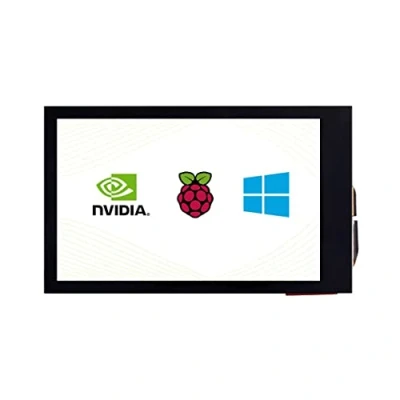 Imagen de Coolwell Pantalla LCD de 3.5 pulgadas, táctil HDMI para Raspberry Pi 4B+ 4B 3B+ 3B 2B+ Zero W WH 2W Jetson Nano PC 480x800 IPS brillo ajustable