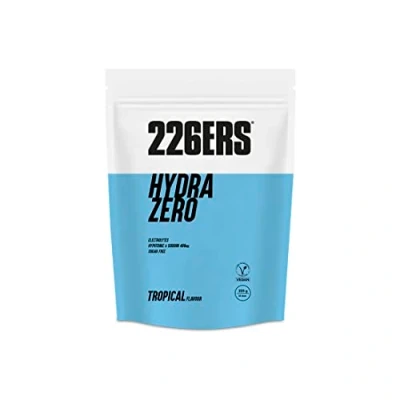 Imagen de 226ERS Hydrazero, Bebida Hipotónica para Deportistas, Sales Minerales y Electrolitos, Hidratación, Recuperación Energía, Ejercicio Físico, Vegano, Vegetariano sin Gluten, Sabor Tropical, 225 g