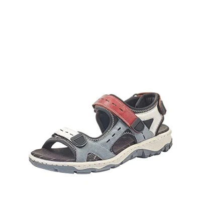 Imagen de Rieker 68872, Sandalias Punta Cerrada Mujer, Mehrfarbig (Adria/Bianco/Rosso/Schwarz), 36 EU