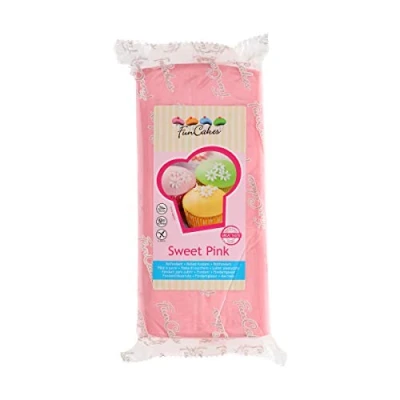 Imagen de FunCakes Fondant Rosa: Fácil de Usar, Suave, Flexible, Suave y Perfecto para Decorar Pasteles, Halal, Kosher Libre Gluten. 1 kg 1000 gr