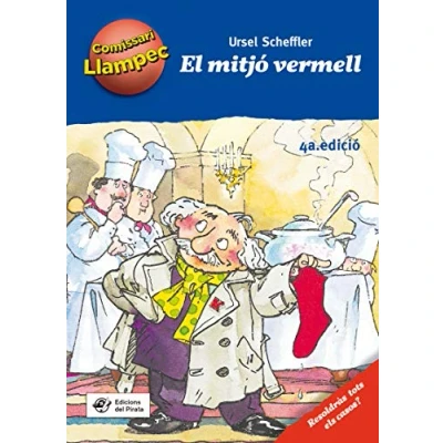 Imagen de El Mitjó Vermell: Llibre infantil de detectius per a nens 8 anys amb enigmes resoldre anant davant del mirall! en català: 1 (Comissari Llampec)