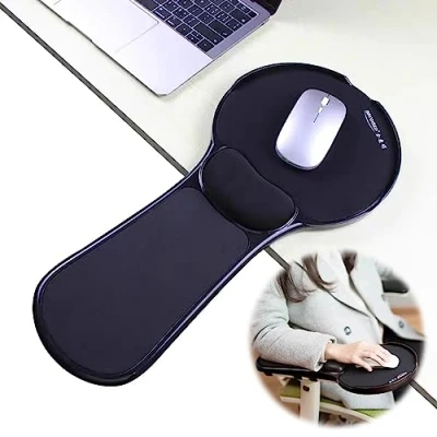 Imagen de LL COEUR Reposamuñecas ergonómico ajustable para ordenadores y escritorios