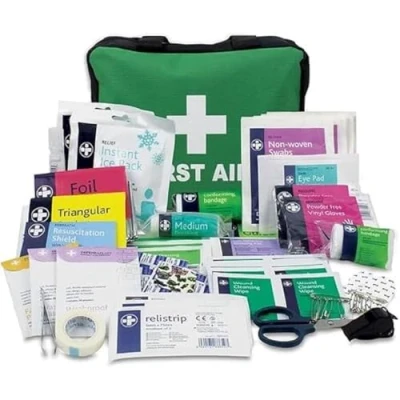 Imagen de LEWIS PLAST kit de primeros auxilios Saco 160 piezas compatible con estándares europeos