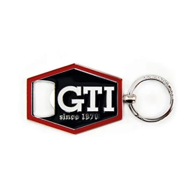Imagen de BRISA VW Collection Llavero Volkswagen con abridor de botellas GTI (Hexágono/Negro)