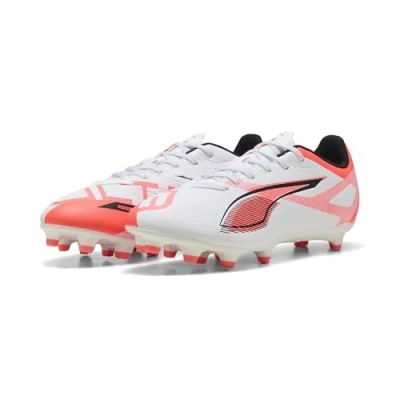 Imagen de Puma Ultra 5 PLAY FG/AG Botas de fútbol con tacos, Hombre, Talla: 40.5, White/black/glowing red Zapatos