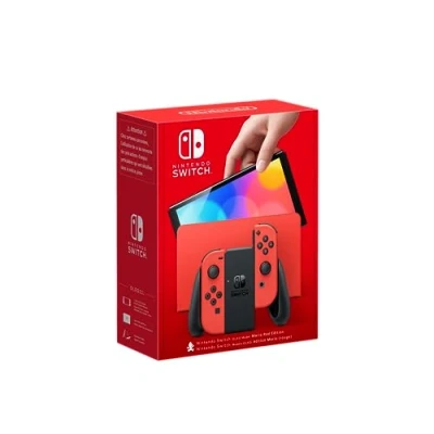 Imagen de Consola Nintendo Switch OLED (Edición Rojo Mario), 7&quot;, Joy Con, 64 GB, Mario