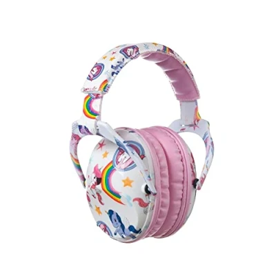 Imagen de PROTEAR protección auditiva para niños, orejeras plegables ajustables, contra el ruido, auriculares concierto, escuela, festival, con SNR 28 dB Unicorn