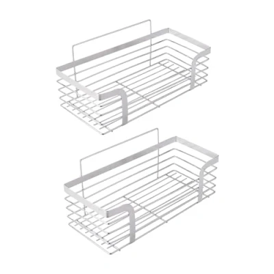Imagen de Ibergrif M34036A Estante de Ducha, Estantería Baño sin Taladros, Organizador Ducha Autoadhesivo, Montaje Pared, 2 Piezas, Plata