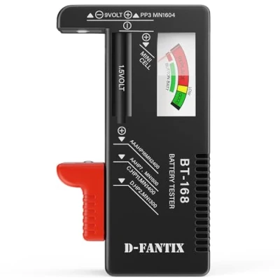 Imagen de D FantiX Probador de la batería, batería Volt Checker para las baterías célula del botón AA C 9V 1.5V (modelo: BT 168)