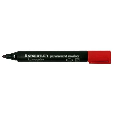 Imagen de STAEDTLER 719252 Marcador permanente con punta cónica, color rojo
