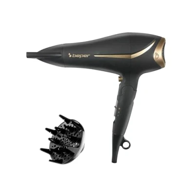 Imagen de BEPER 40.404 Secador Pelo Plegable 2200 W de Pelo, Difusor y Concentrador Incluidos