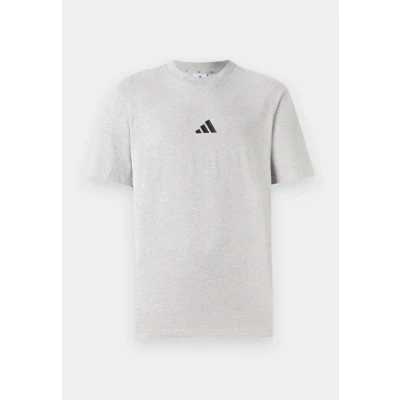 Imagen de adidas Hombre Essentials Small Logo Single Jersey tee, Medium Grey Heather/Black, XL