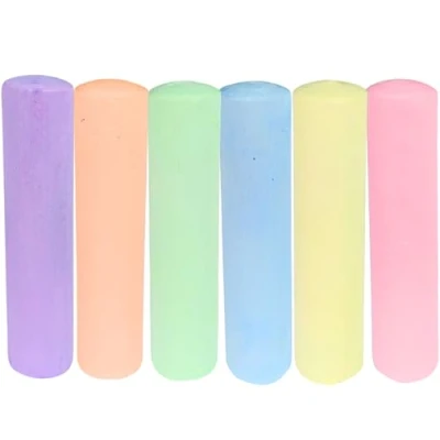 Imagen de Best Sporting tizas de pintura para calle (neón, 6 unidades, niños y adultos, coloridas en colores brillantes, ideal la el patio, fácil manejar soluble agua)