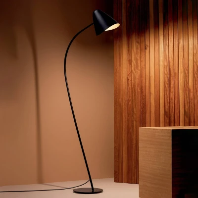 Imagen de Leds C4 Organic Lámpara de pie Negro Dorado 1x E27