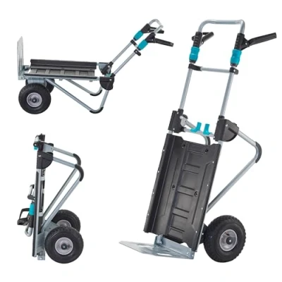 Imagen de wolfcraft Carro de transporte TS 2500 I 5535000 la solución 2 en 1: carretilla para sacos y jardín