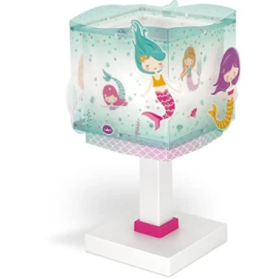 Imagen de Dalber Lámpara de mesa o mesita infantil Mermaids Sirenas, lámparas infantiles, 63441, E14
