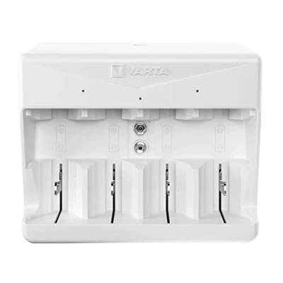 Imagen de VARTA Universal Charger para 2/4 Pilas Recargables AA, AAA, C, D y 1 9V NiMH, Incl. Cable USB Tipo C