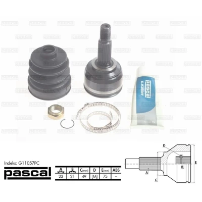 Imagen de PASCAL G11057PC Junta Homocinética lado de rueda