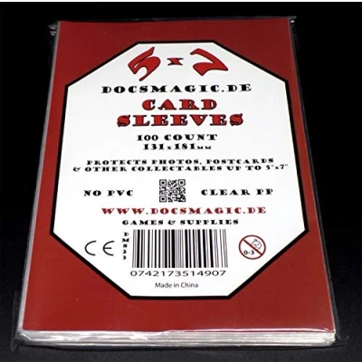 Imagen de docsmagic.de 100 5&quot; x 7&quot; Card Sleeves 131 181 mm Photo Postcard Fundas