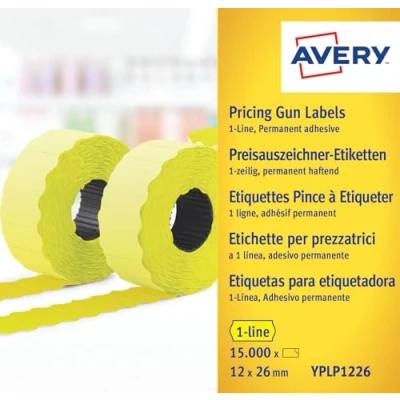 Imagen de Avery Zweckform YPLP1226 Etiquetas de precio, 15000 unidades, verde