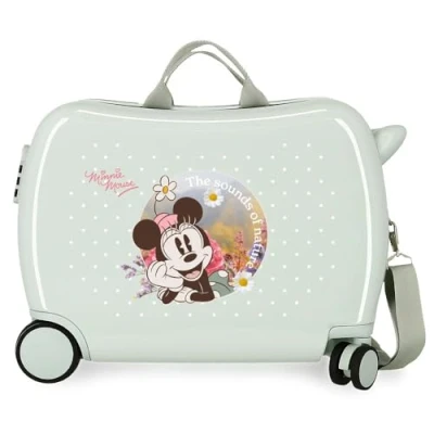 Imagen de Disney Joumma Minnie Wild Nature Maleta Infantil Verde 50x38x20 cms Rígida ABS Cierre de combinación Lateral 38L 1,8 kgs 2 Ruedas Equipaje Mano