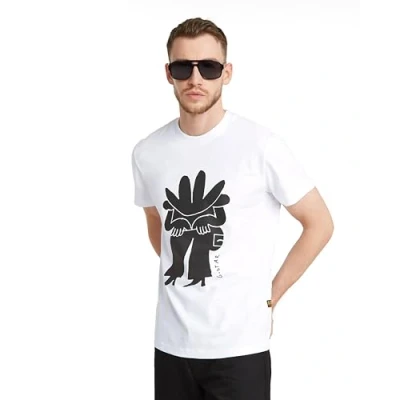 Imagen de G STAR RAW Botas Ilustración R T Camiseta, Blanco D25687 C336 110, XXL para Hombre