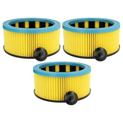 Imagen de vhbw 3x Filtro plisado compatible con Starmix NSG series, LD 1432 HMT, uClean, uClean 1420 HK aspiradora Filtro, cartucho