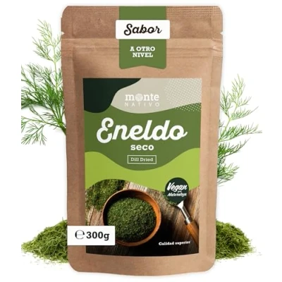 Imagen de Dillspitzen Monte Nativo (300g) Dill trocken und gerebelt perfekt zum Kochen trocknen in Premium Qualität Schonend getrocknete Gewürze