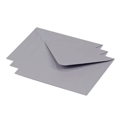 Imagen de Clairefontaine sobre Pollen 12, 5 x 13, 8 cm 120 G paquete de 20, color Gris koala