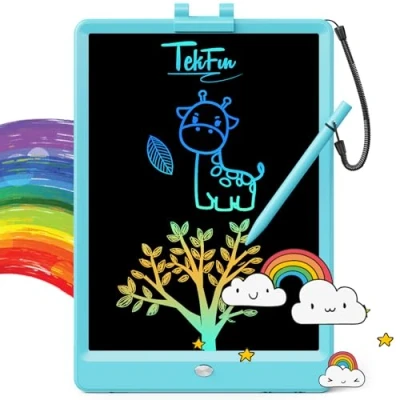 Imagen de TEKFUN Tablet de Escritura LCD 8,5 Pulgadas,juguetes para niños 3 4 5 6 7 años y niñas juguetes,regalos niñas,regalos vuelta al cole,regalos cumpleaños(Azul)