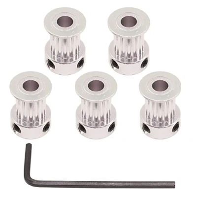 Imagen de WINSINN Rueda síncrona de aluminio 2GT GT2 16 dientes diámetro 5 mm 16T polea sincronización para impresora 3D ancho correa distribución 10 RepRap Bowden Prusa I3 Mendel