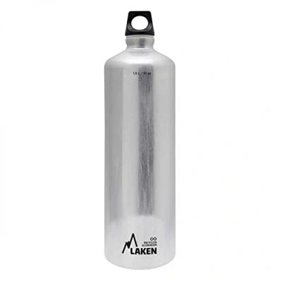 Imagen de LAKEN Futura Botella de Agua, Cantimplora Aluminio Boca Estrecha 1,5L,
