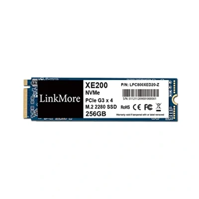 Imagen de LinkMore XE200 256GB Disco Duro NVMe SSD M.2 2280, PCIe Gen3.0x4 SSD, Compatibilidad con 1.3, Unidad de Estado sólido, hasta up to 2300MB/s para Latop y PC