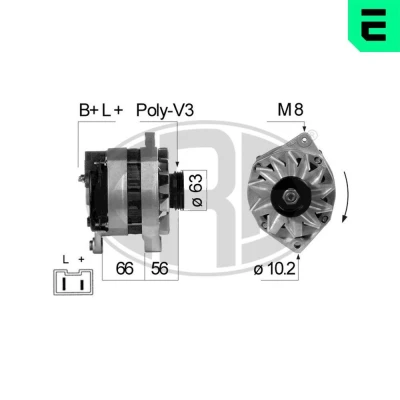 Imagen de ERA 210092A Alternador 14V 90A RENAULT: CLIO 1, 19 II Hatchback, I Hatchback