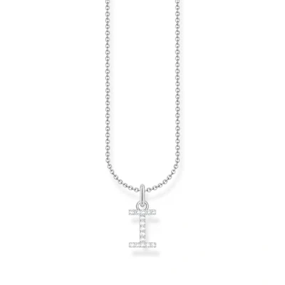 Imagen de THOMAS SABO Collar con letra I de plata ley 925 circonitas KE2248 051 14