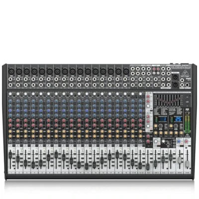 Imagen de Behringer EURODESK SX2442FX Ultra Low Noise Design 24 Input 4 Bus Studio/Live Mixer con preamplificadores de micrófono XENYX, ecualizadores británicos y procesador Dual Multi FX