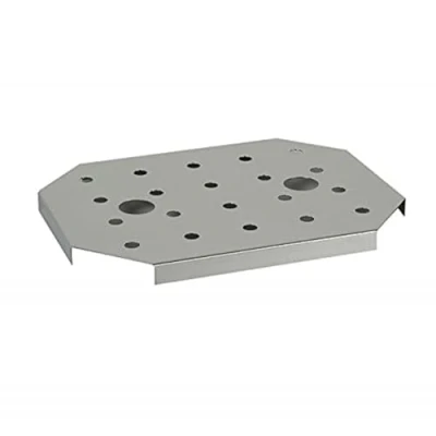 Imagen de APS Rejilla escurridora GN Acero Inoxidable para recipientes Gastronorm, Adecuada 1/2 Dimensiones: 19 x 25 cm, Altura: 1,5 cm