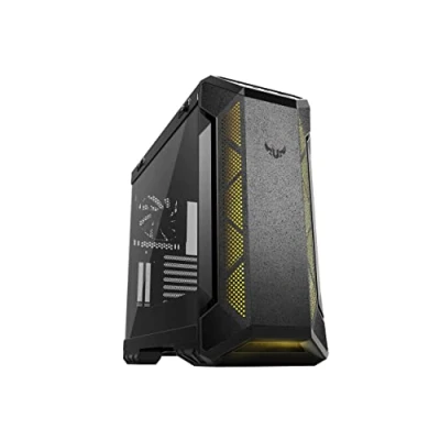 Imagen de ASUS TUF Gaming GT501 Chasis EATX, panel metálico frontal, lateral de cristal, ventilador RGB 120 mm, radiador 140 PWM, USB 3.1 Gen. 1, Negro
