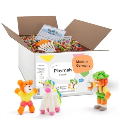 Imagen de PlayMais Eduline Large Juego de construcción para niños a Partir 3 años Cubo con 6300 Piezas estimula la Creatividad y motricidad niñas Made in Germany