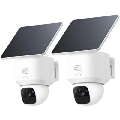 Imagen de eufy Security SoloCam E30 Camara vigilancia WiFi Exterior, con Energía Solar, Panorámica de 360, Seguimiento por IA, Claridad 2K, Compatible HomeBase S380, Sin Cuotas Mensuales, 2 Pack