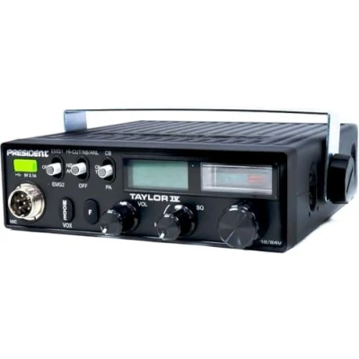 Imagen de PRESIDENT ELECTRONICS TXPR403 Taylor IV Emisora CB Puede funcionar con 12/24 voltios 40 Canales Am/FM