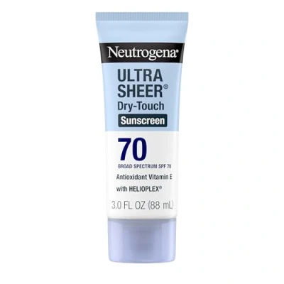 Imagen de Neutrogena Ecran solaire sec au toucher Ultra Sheer Protection UVA/UVB à large spectre SPF 70 88 ml