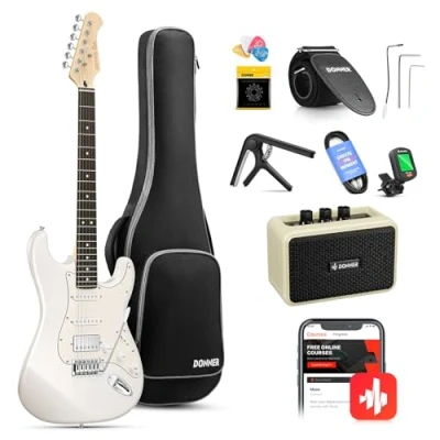 Imagen de Donner DST 152W White Electric Guitar