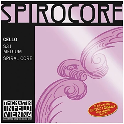 Imagen de Thomastik cuerda para Violonchelo 4/4 Spirocore La núcleo flexible en espiral, entorchado cromo, medio