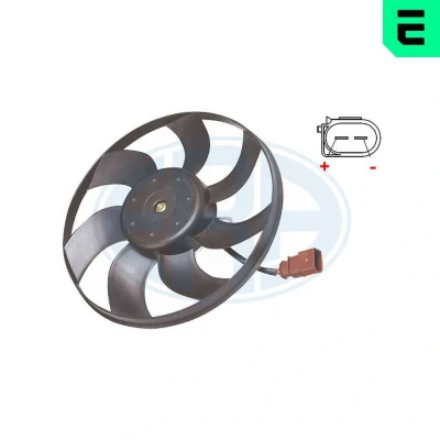 Imagen de ERA 352037 Ventilador de Radiador 296mm 12V VOLKSWAGEN: GOLF 6, Scirocco III, Passat B6 Sedán, AUDI: A3 Hatchback, Sportback, A1 Sportback